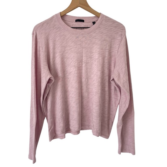 ATM Slub Jersey Tee XL Pink Destroyed Long Sleeve Minimalist Soft Basic Layer - Picture 1 of 16